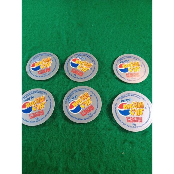 Pepsi-Cola Pog First Day Issue Collectors Caps lot of 7 - Picture 7 of 8